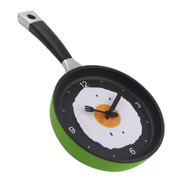 Køkken Vægur Stegepande Design