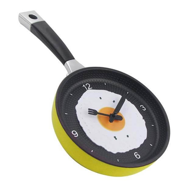 Køkken Vægur Stegepande Design