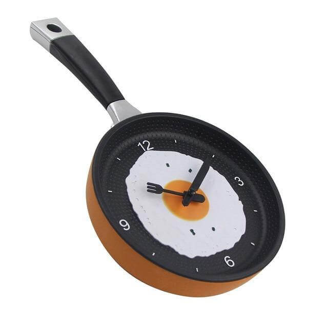 Køkken Vægur Stegepande Design