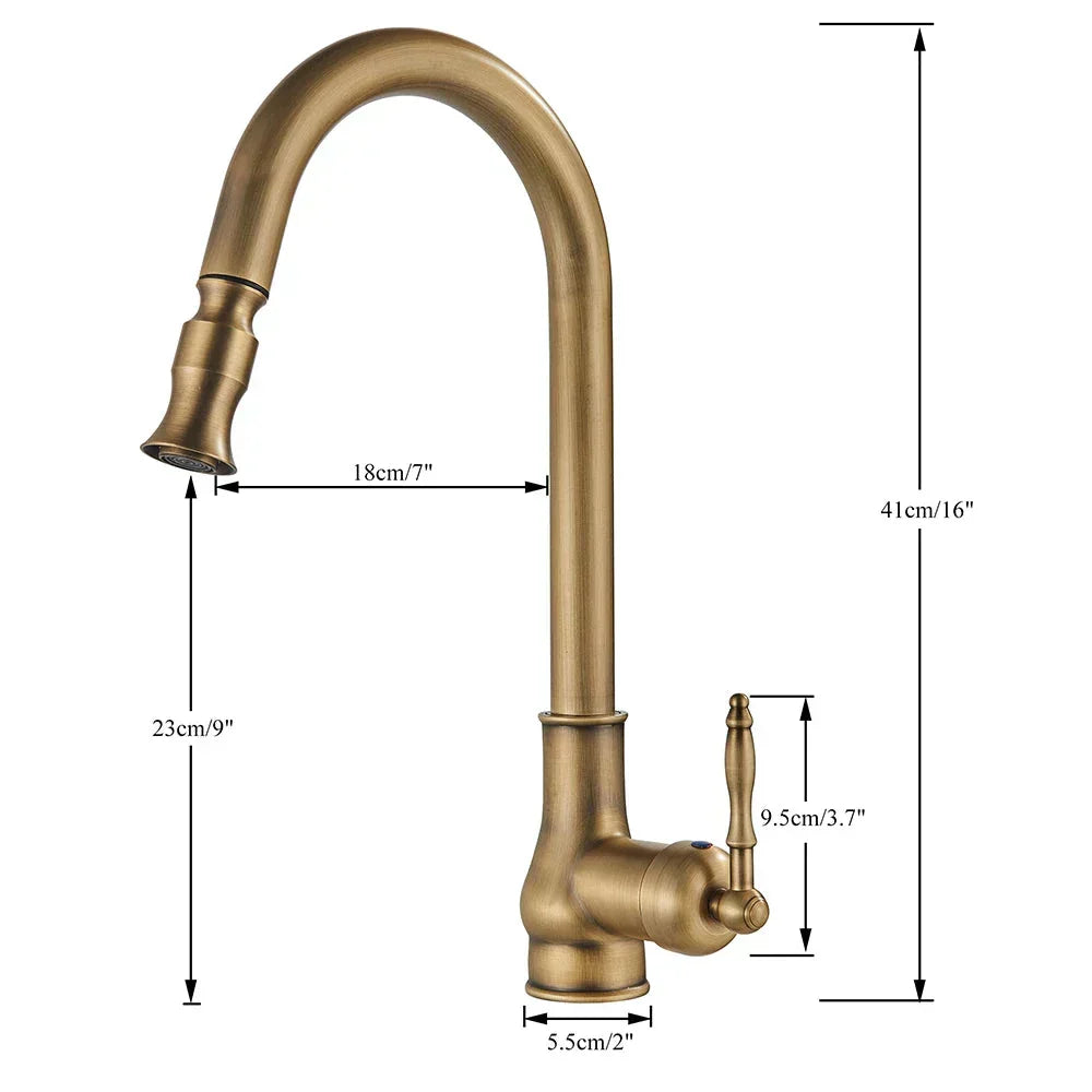 Køkkenarmatur Vintage Tap Retro Stil