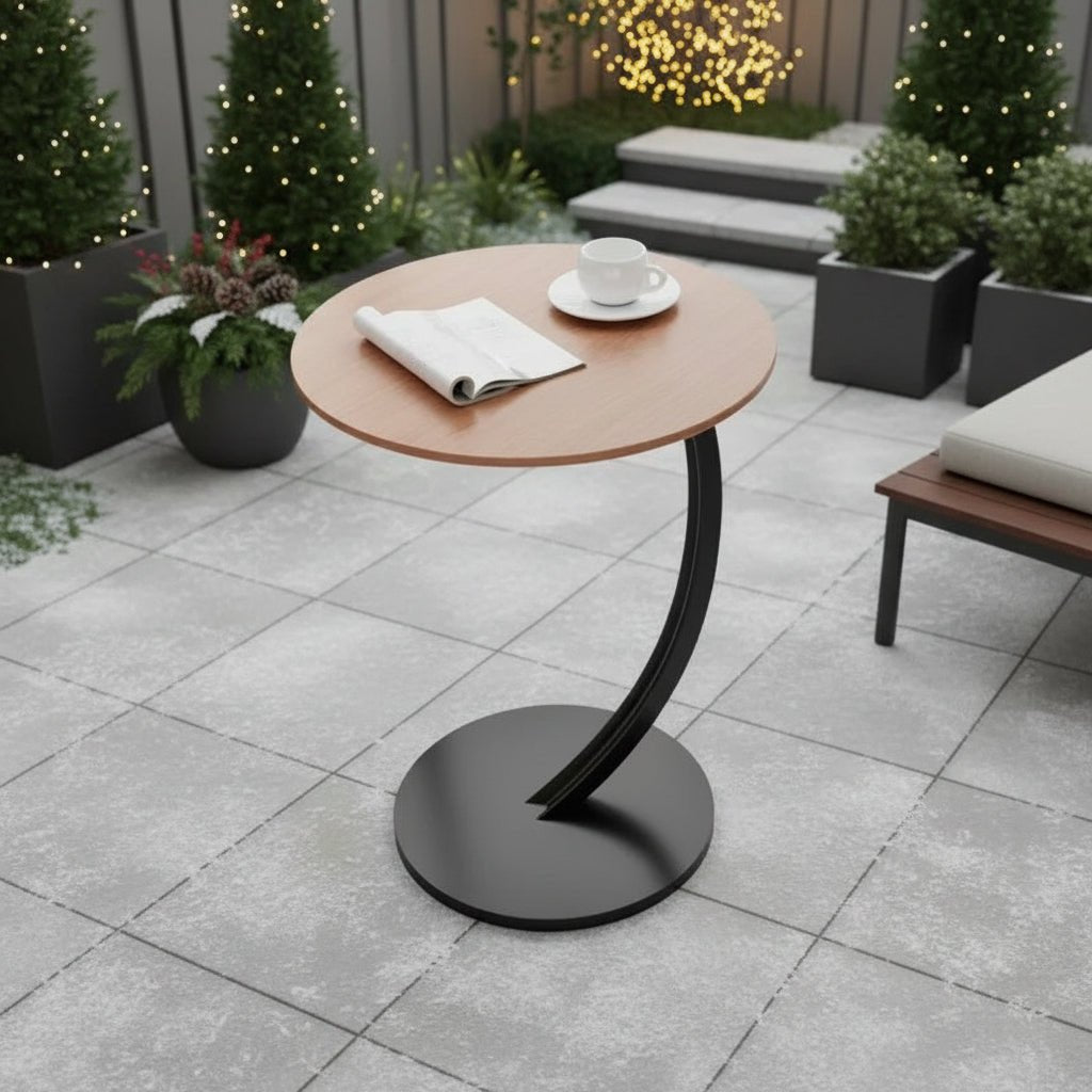 Kompakt Rundt Sidebord til Moderne Rum