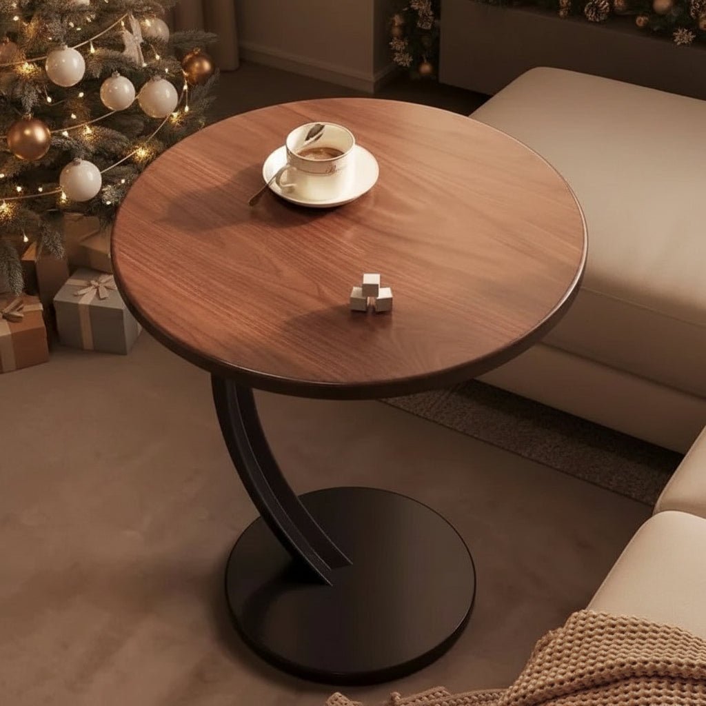 Kompakt Rundt Sidebord til Moderne Rum