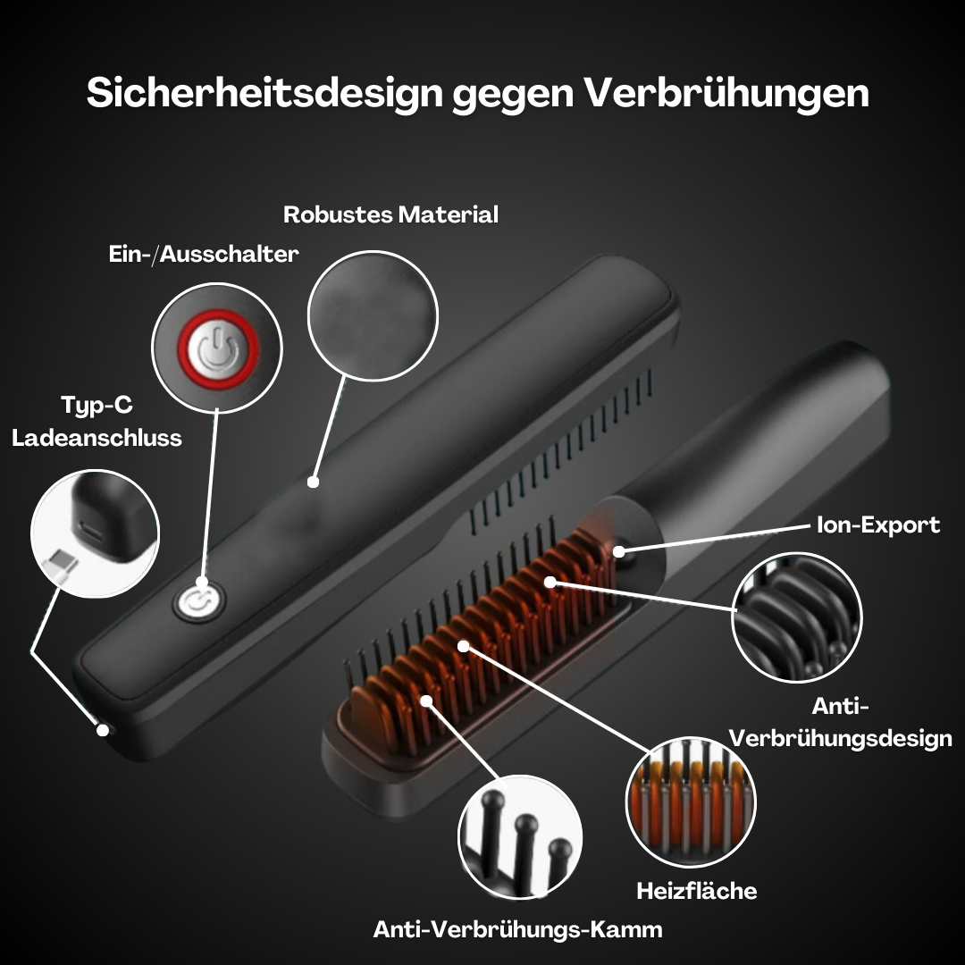 BeardMaster | Trådløs Negativ Ion Skæg Styler-zarada.dk