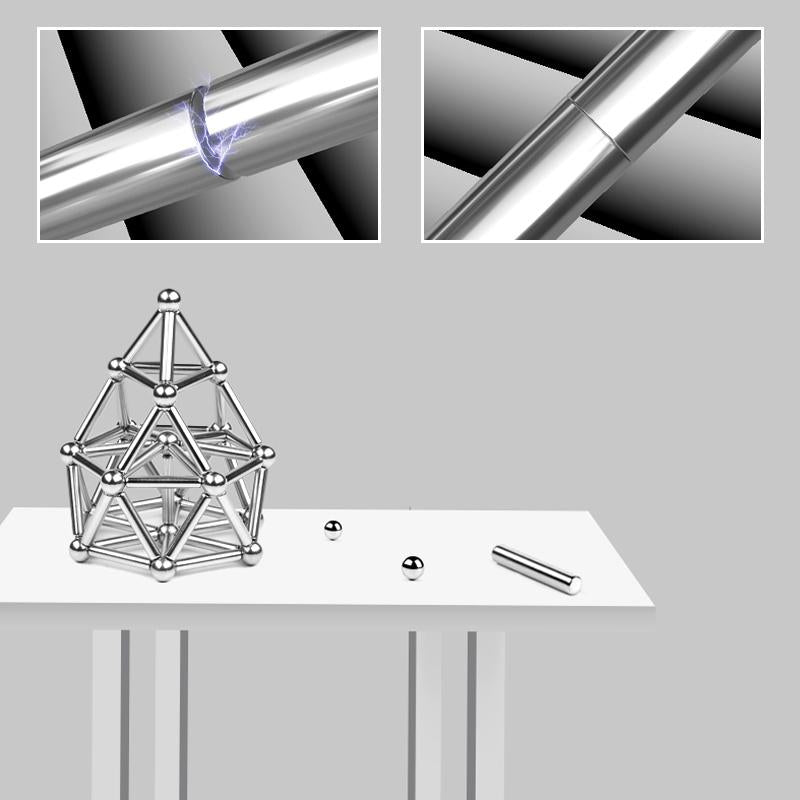 Kreativt Legesæt med Magnetiske Kugler og Stænger til Voksne og Seniorer