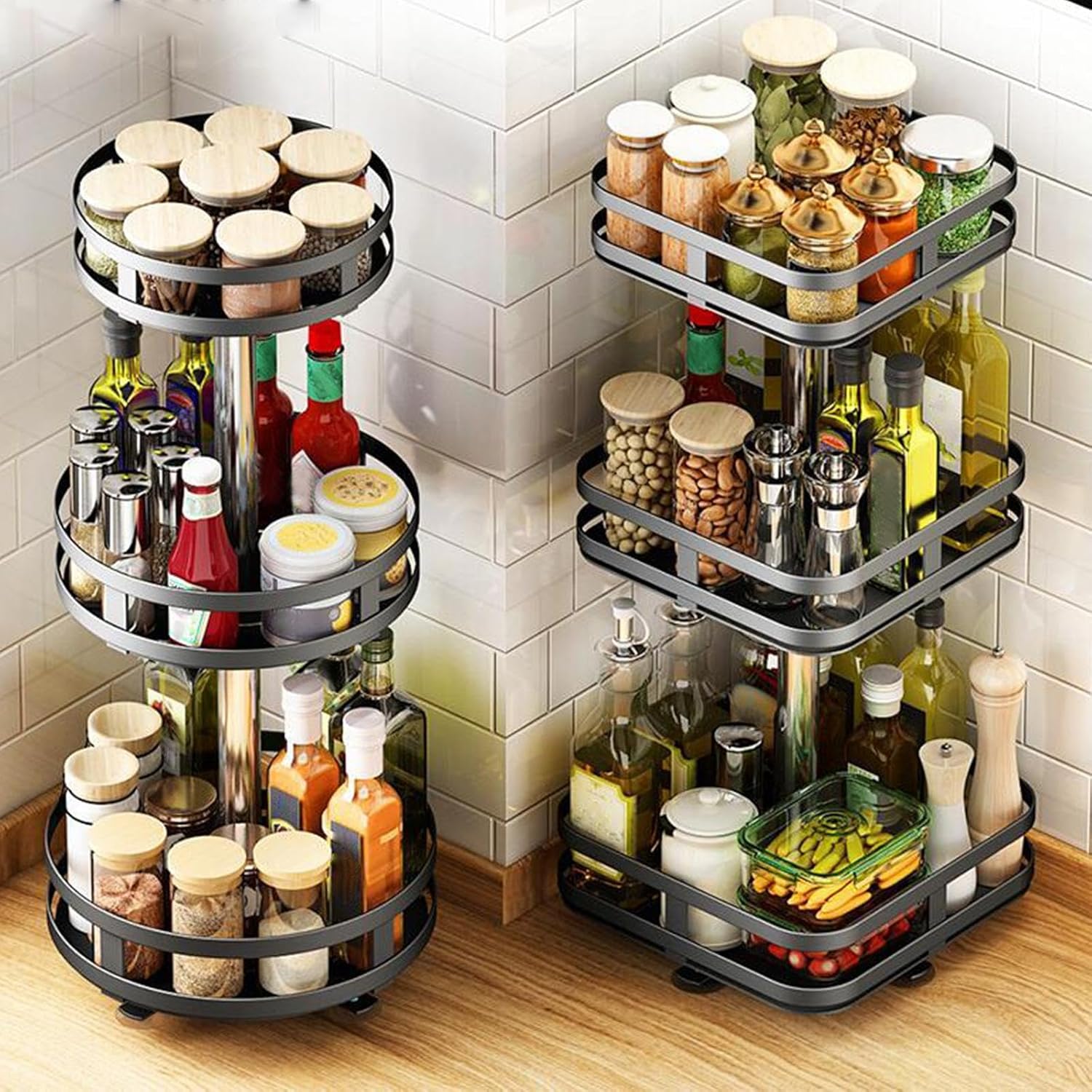 Krydderi Holder 360° Roterende Design