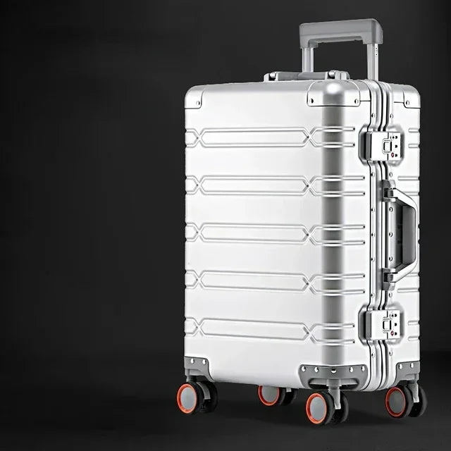 Kuffert til Rejser i Aluminium-Magnesium Stil