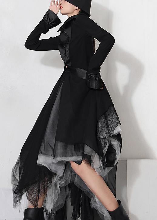 Kvindernes Asymmetrisk Design Nederdel med Colorblock