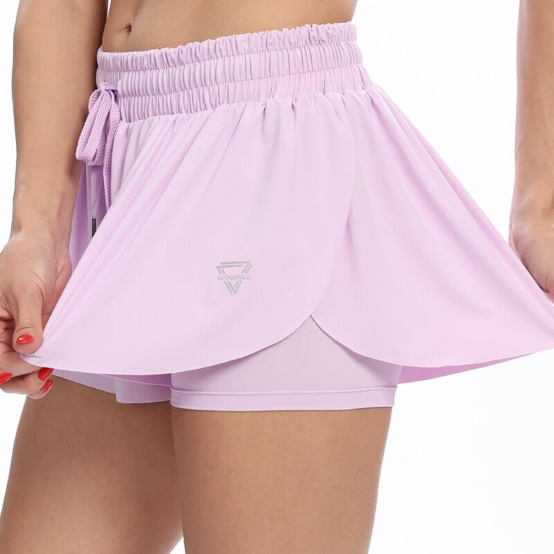 Kvinders 2-i-1 Fitnessshorts Trendy