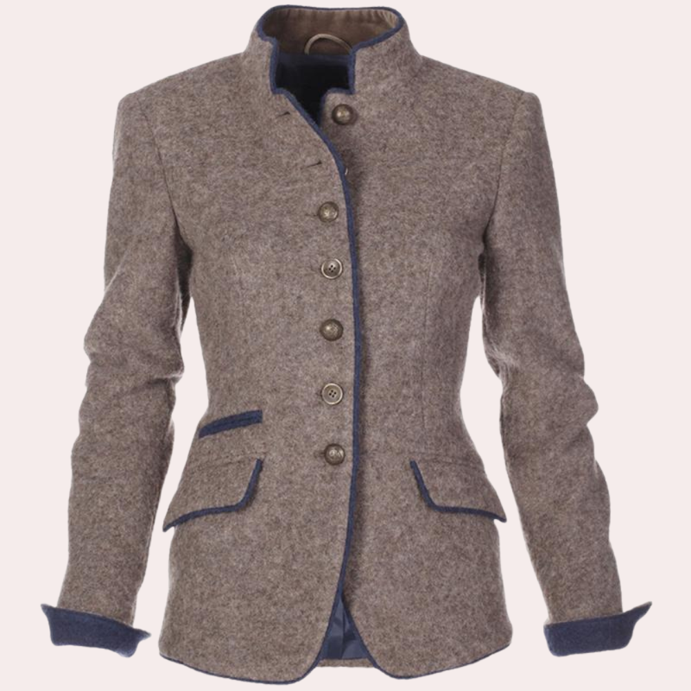 Kvinders Blazer med Struktureret Pasform