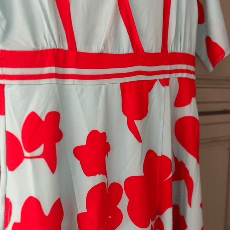 Kvinders Blomsterkjole Elegant Design Polyester