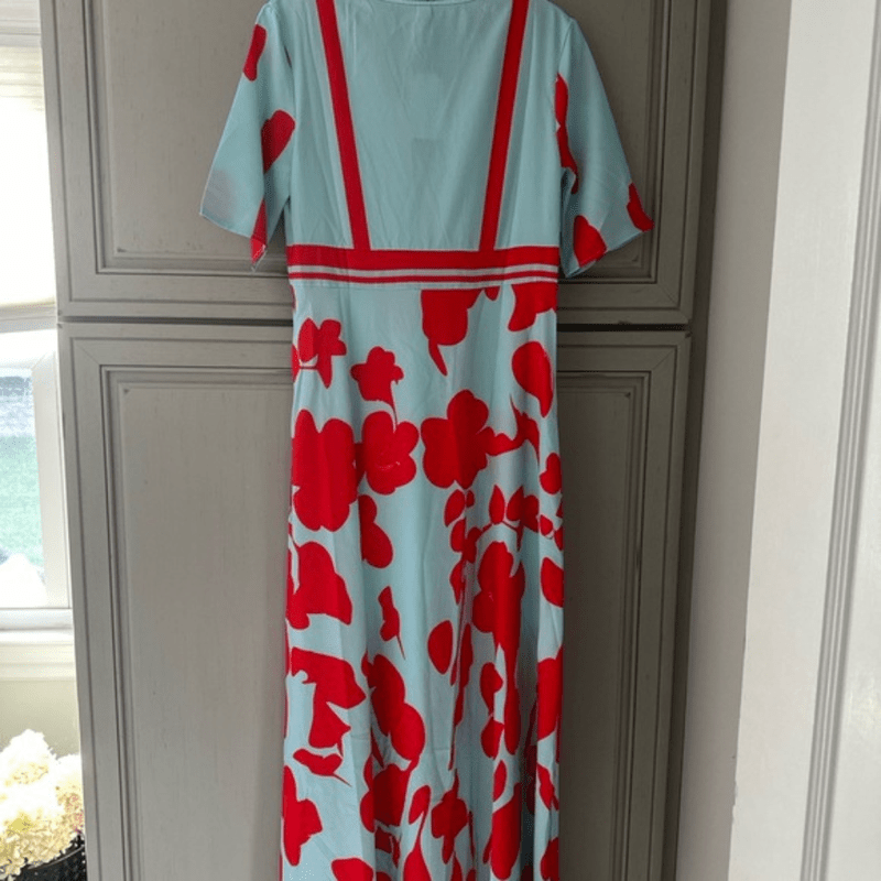 Kvinders Blomsterkjole Elegant Design Polyester