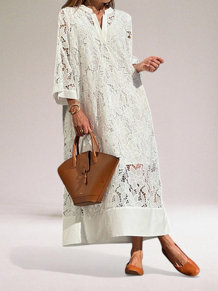 Kvinders Blonde Kjole Elegant Design