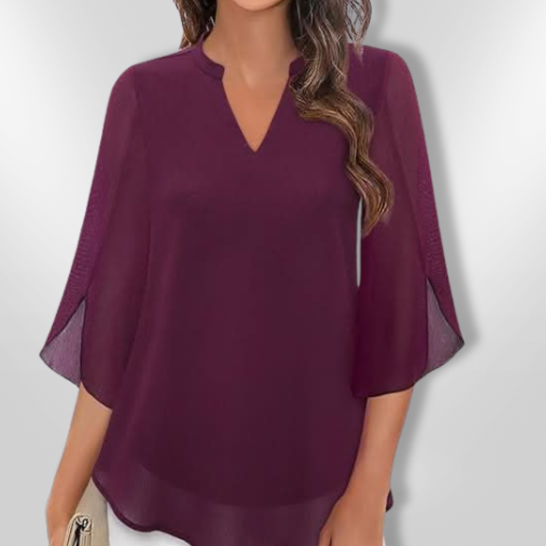 Kvinders Bluse Lagdelt Chic