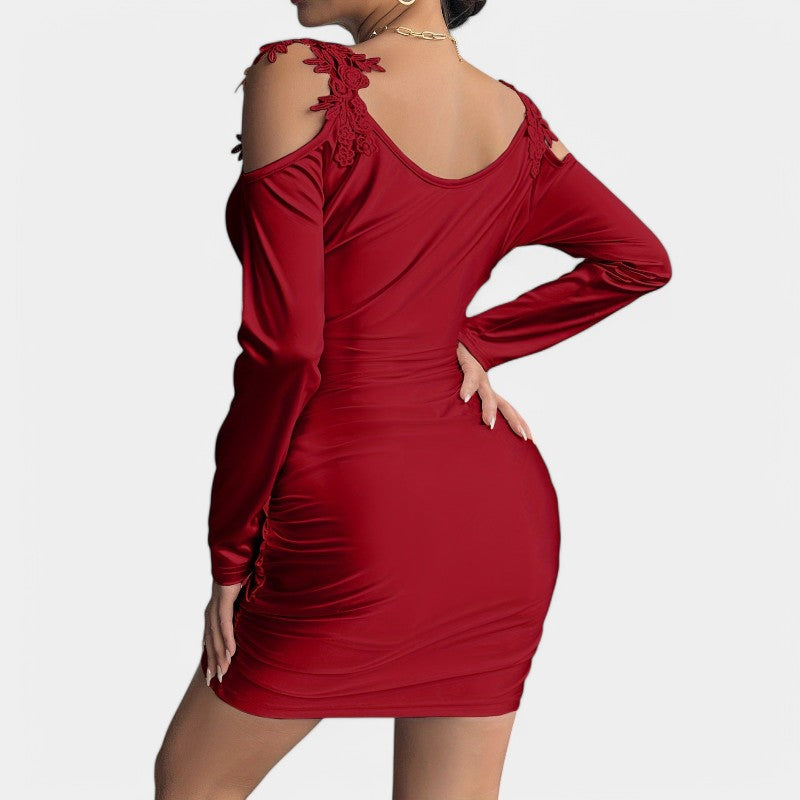 Kvinders Bodycon Kjole Langærmet Satin