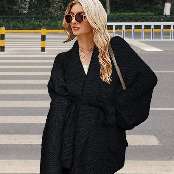 Kvinders Cardigan – Chunky Knit – Oversized Pasform