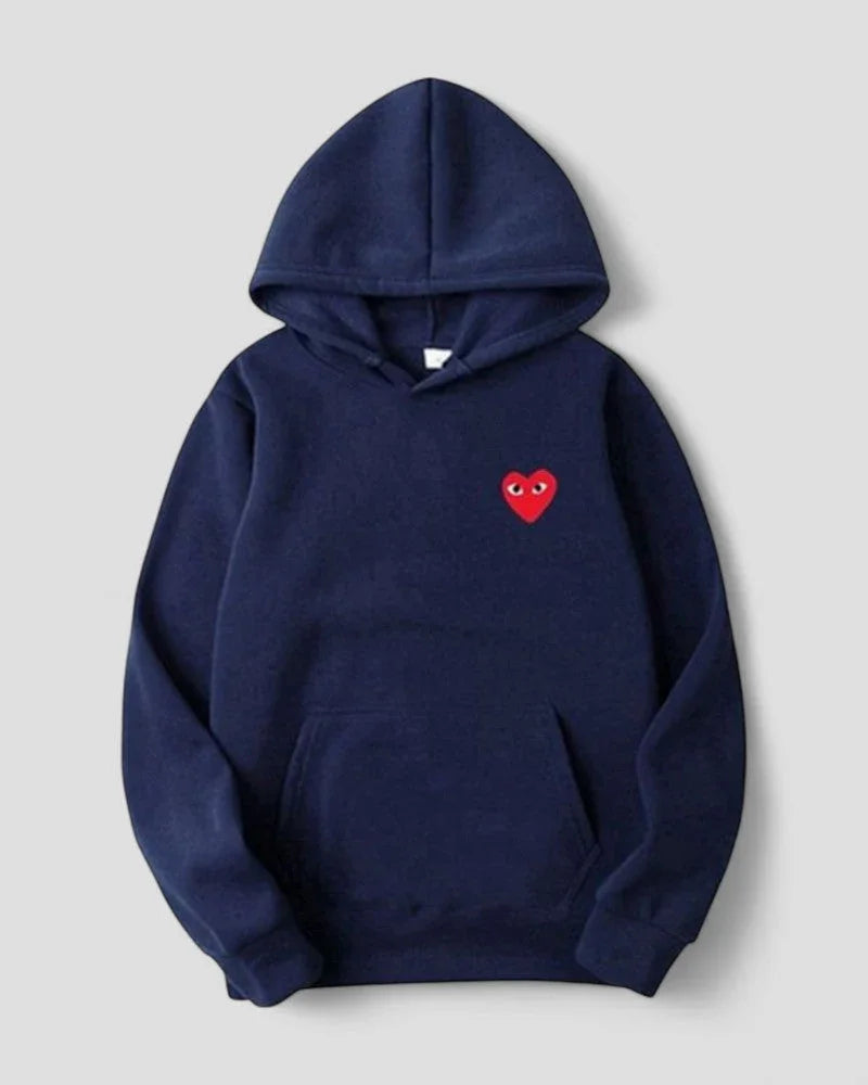 Kvinders Casual Hættetrøje med Broderet Design