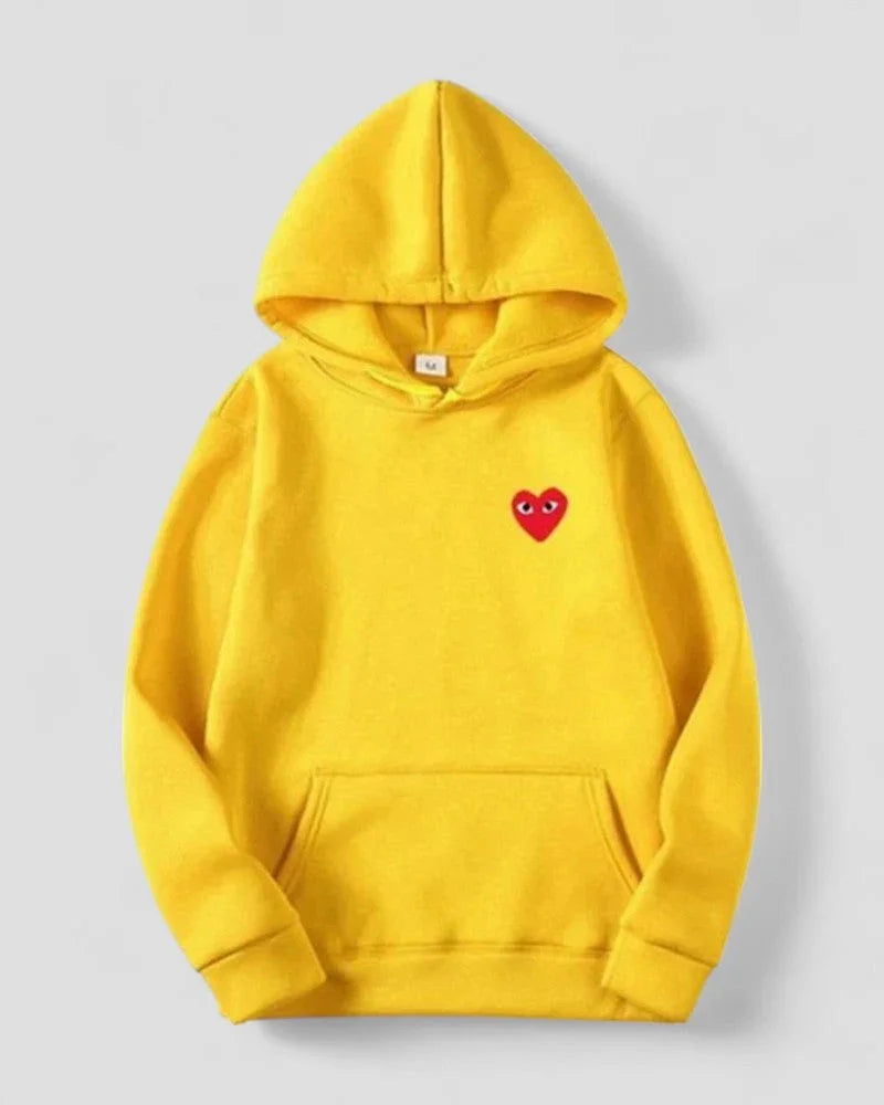 Kvinders Casual Hættetrøje med Broderet Design