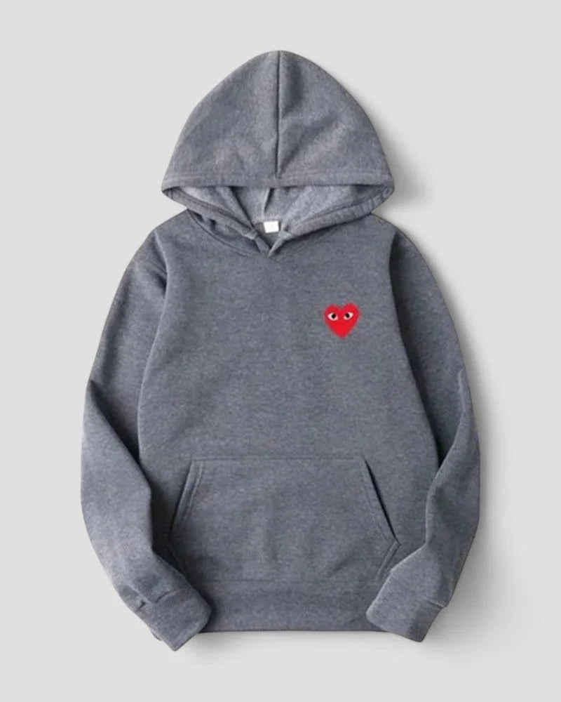 Kvinders Casual Hættetrøje med Broderet Design