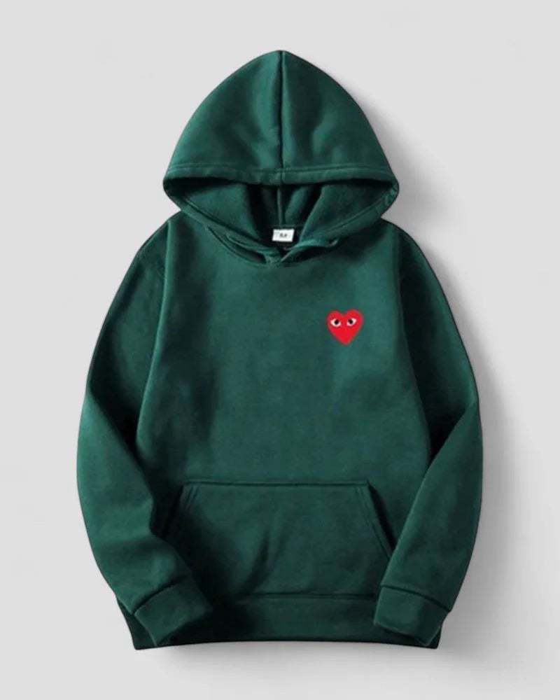 Kvinders Casual Hættetrøje med Broderet Design