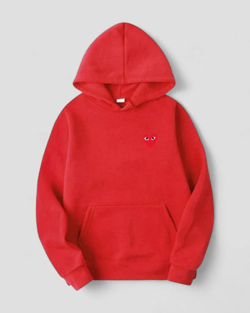 Kvinders Casual Hættetrøje med Broderet Design