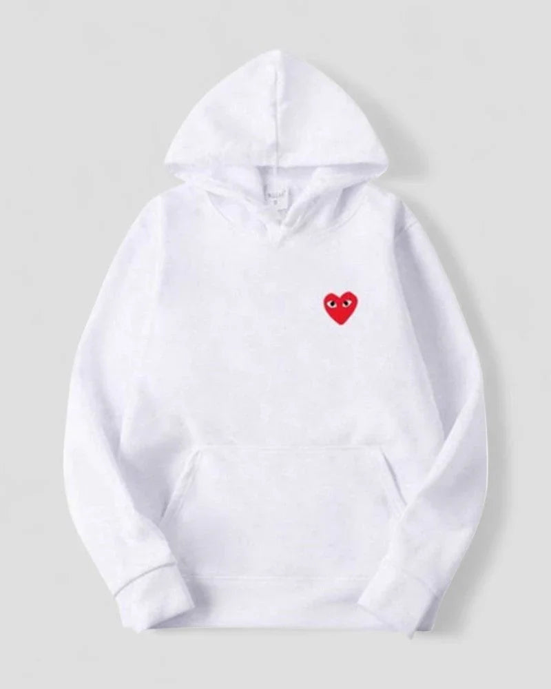 Kvinders Casual Hættetrøje med Broderet Design