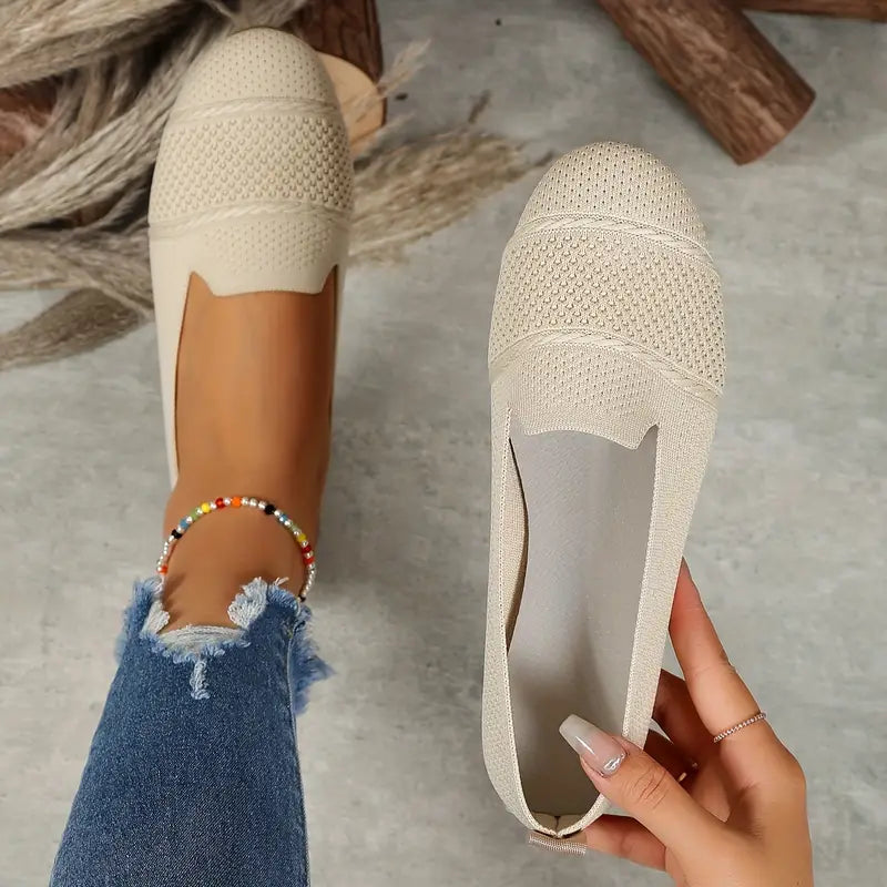 Kvinders Casual Loafers Slip-Ons Furry For Åndbare Materialer