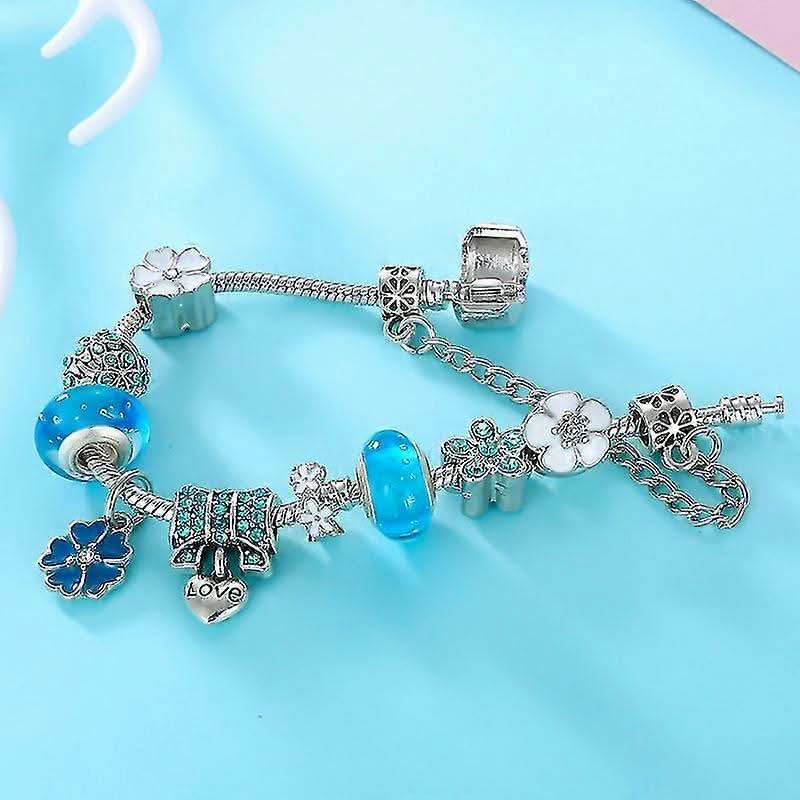Kvinders Charm Armbånd Blomstermotiv