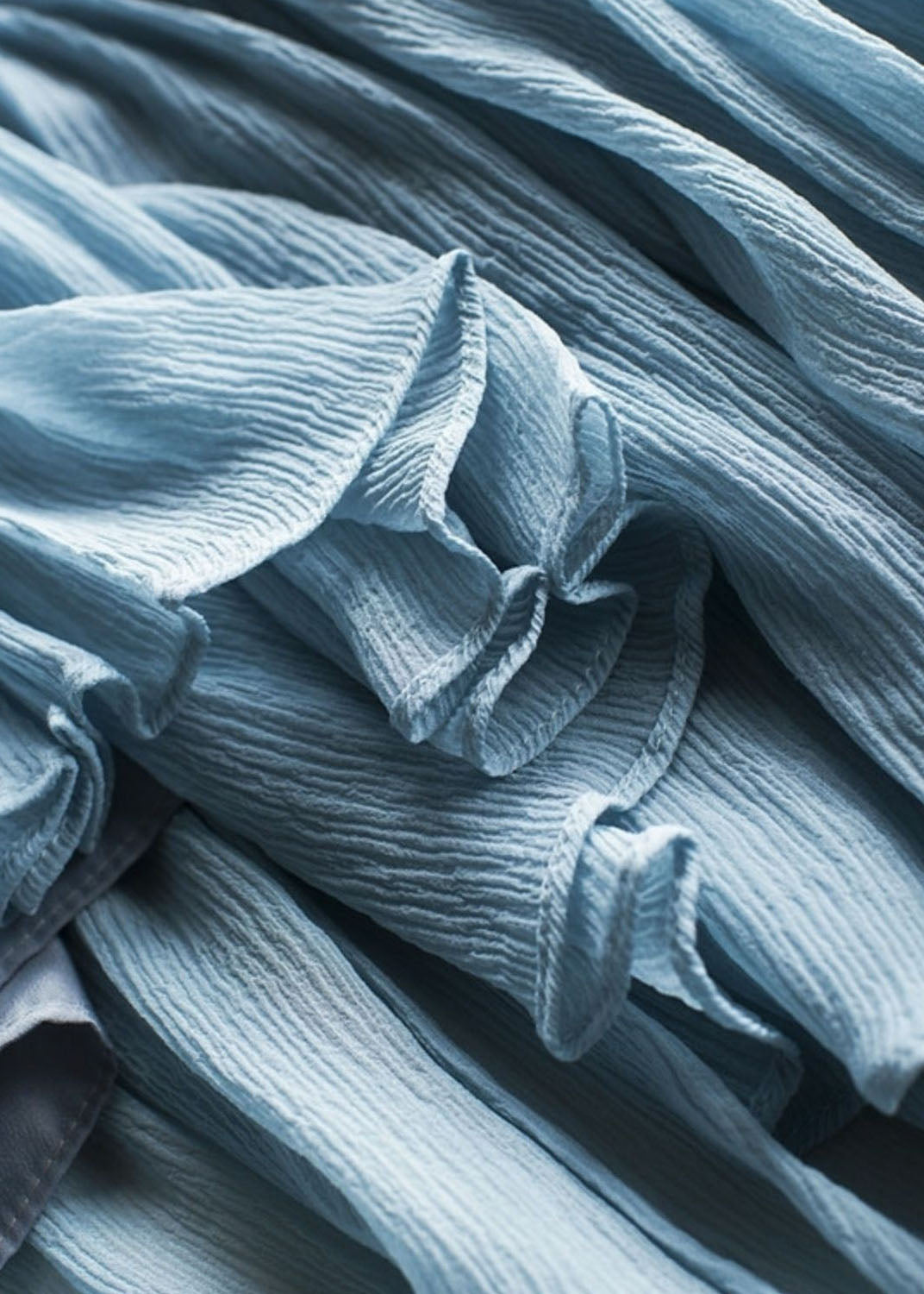 Kvinders Chiffon Skjorte med Lanterneærmer