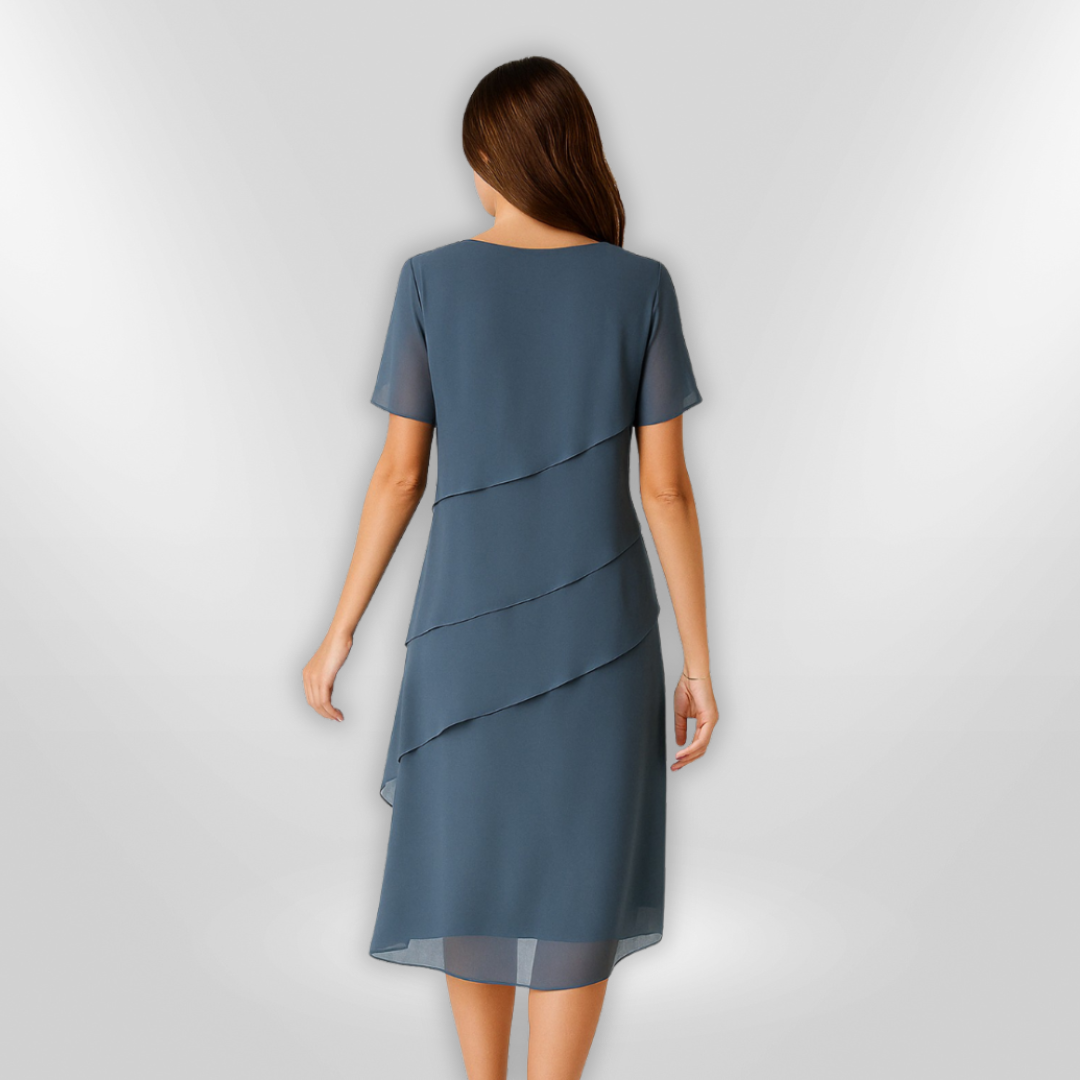 Kvinders Elegant Kjole i Chiffon