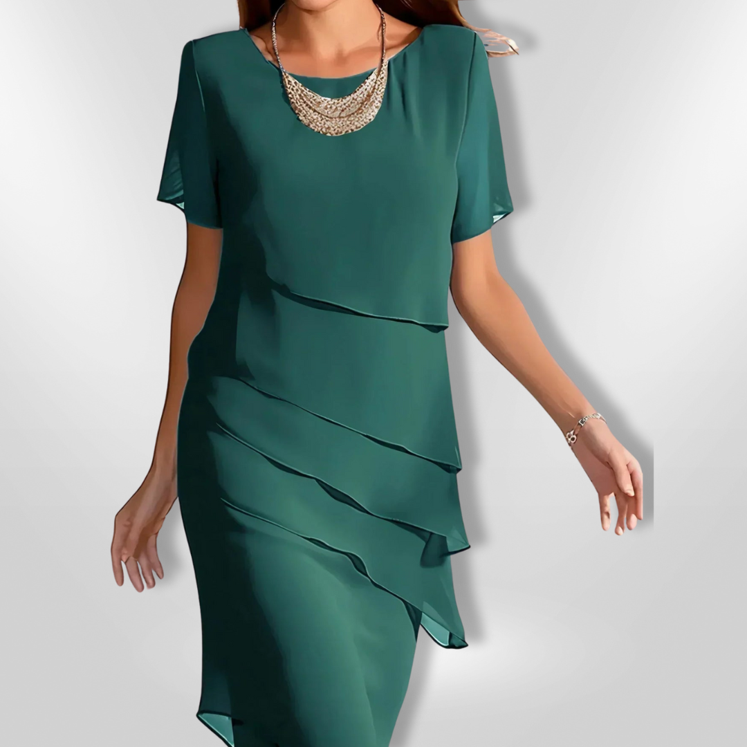 Kvinders Elegant Kjole i Chiffon