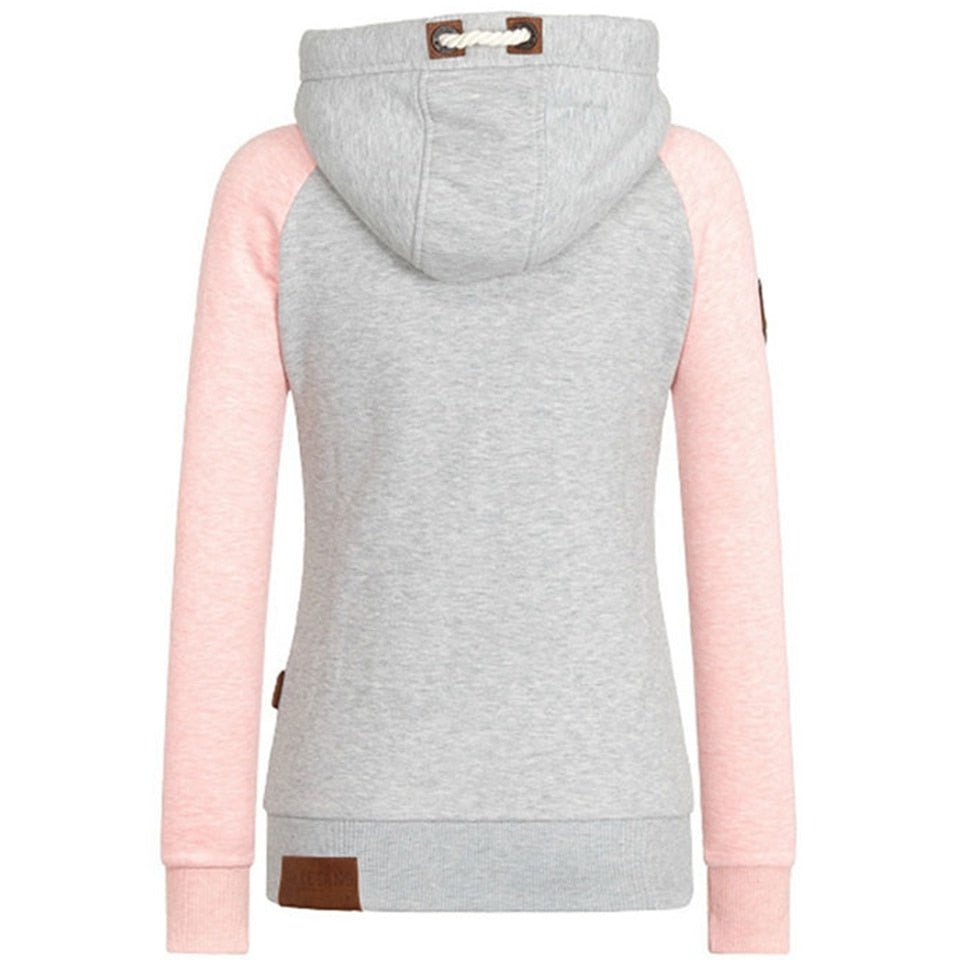Kvinders Hættetrøje med Lynlås Casual Stil
