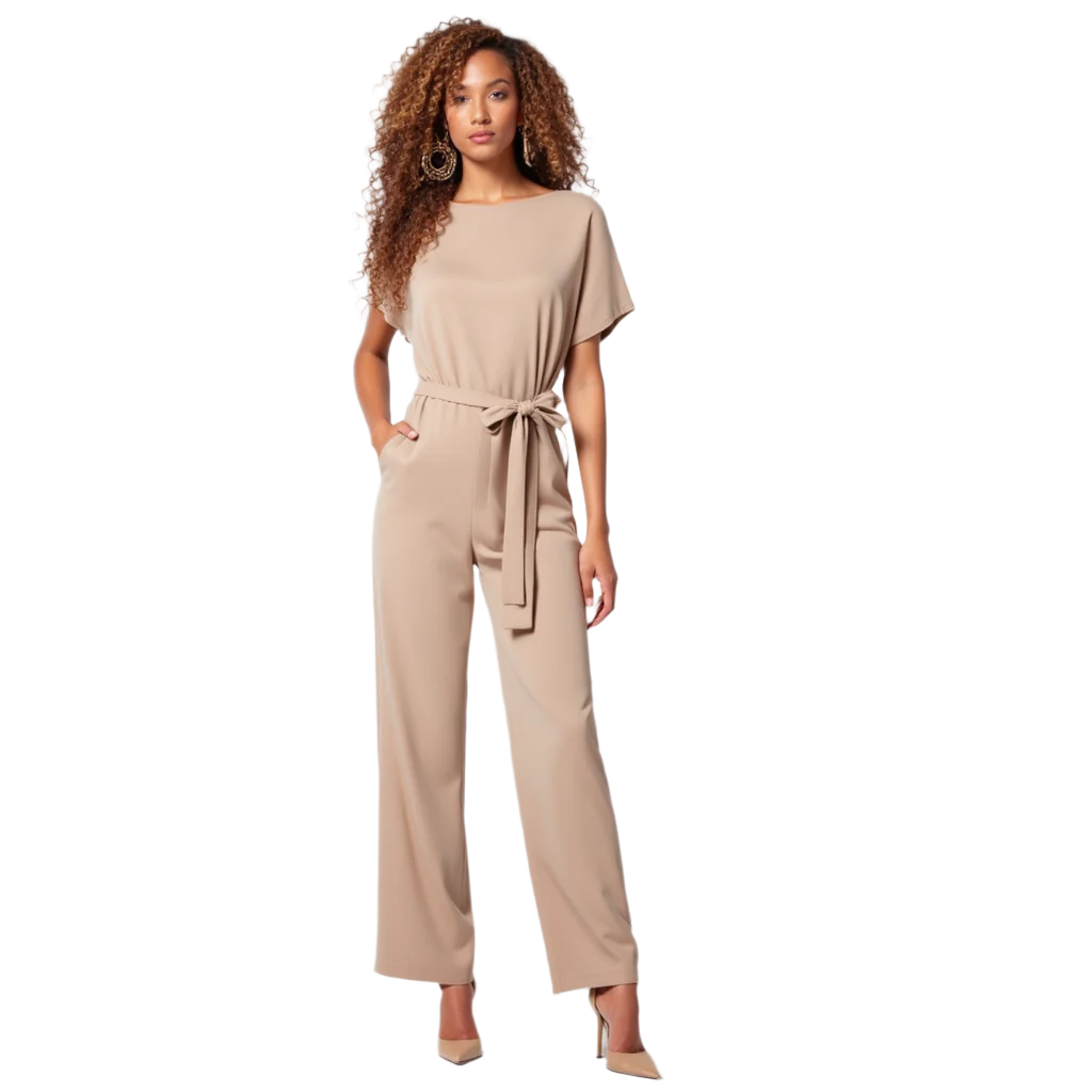 Kvinders Jumpsuit Med Laced Talje