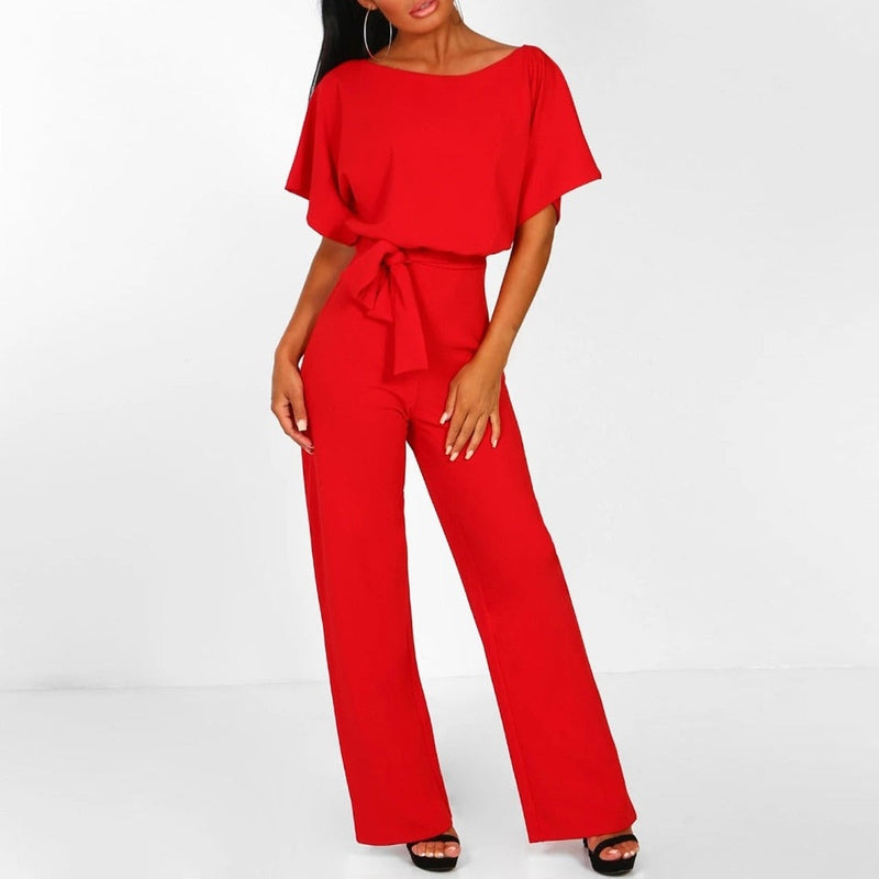 Kvinders Jumpsuit Med Laced Talje