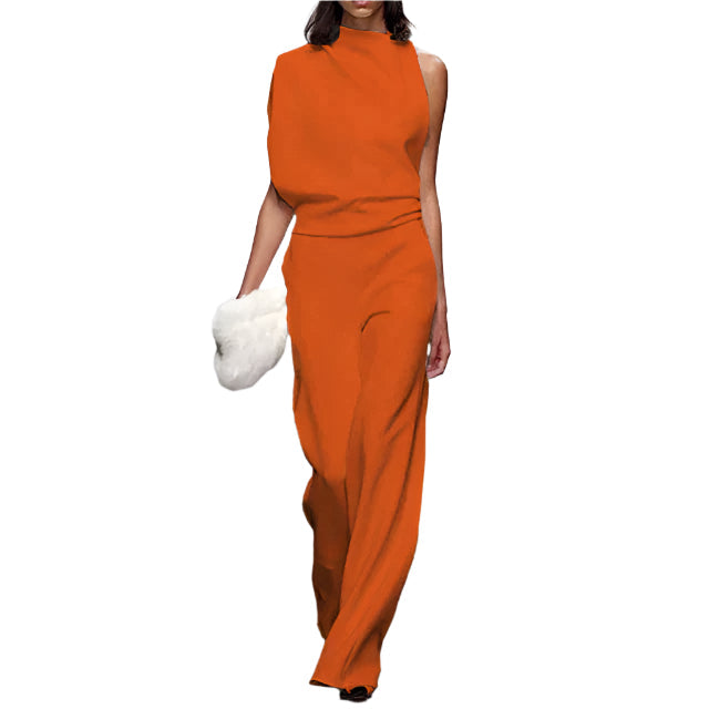 Kvinders Jumpsuit Uden Ærmer Moderne Design