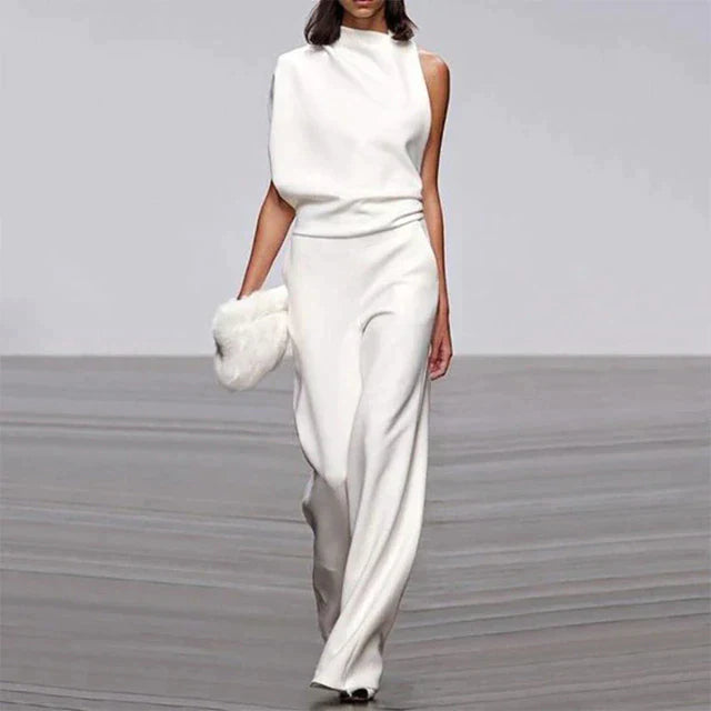 Kvinders Jumpsuit Uden Ærmer Moderne Design