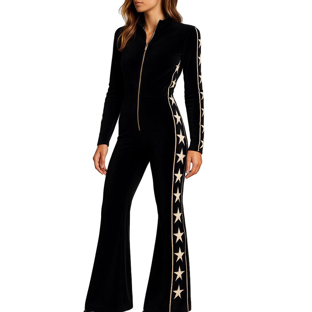 Kvinders Jumpsuit med Stjerneprint