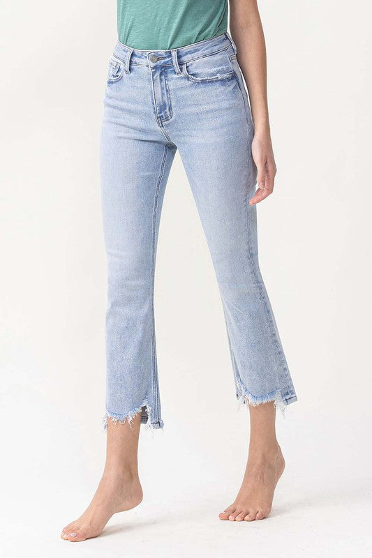 Kvinders Kick Flare Jeans Høj Talje Denim