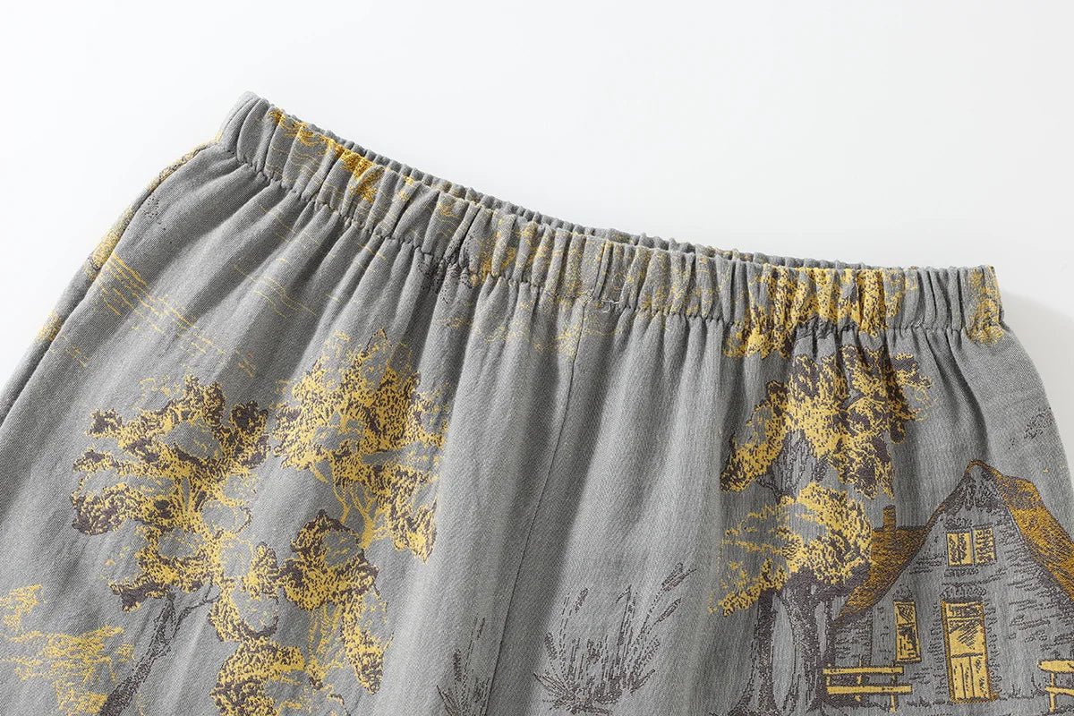 Kvinders Kimono Pyjamas Sæt Kunstnerisk Stil