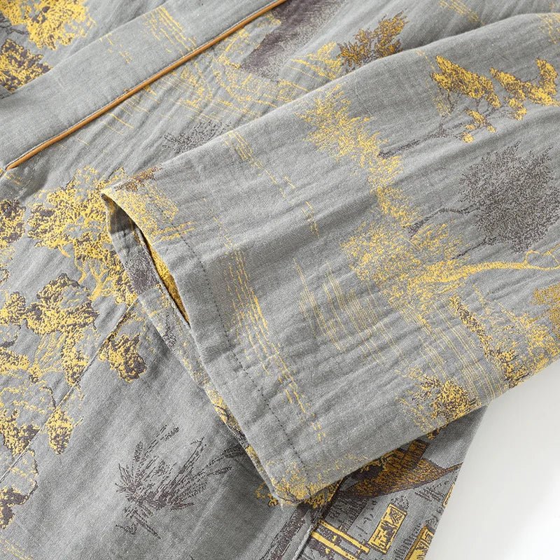 Kvinders Kimono Pyjamas Sæt Kunstnerisk Stil