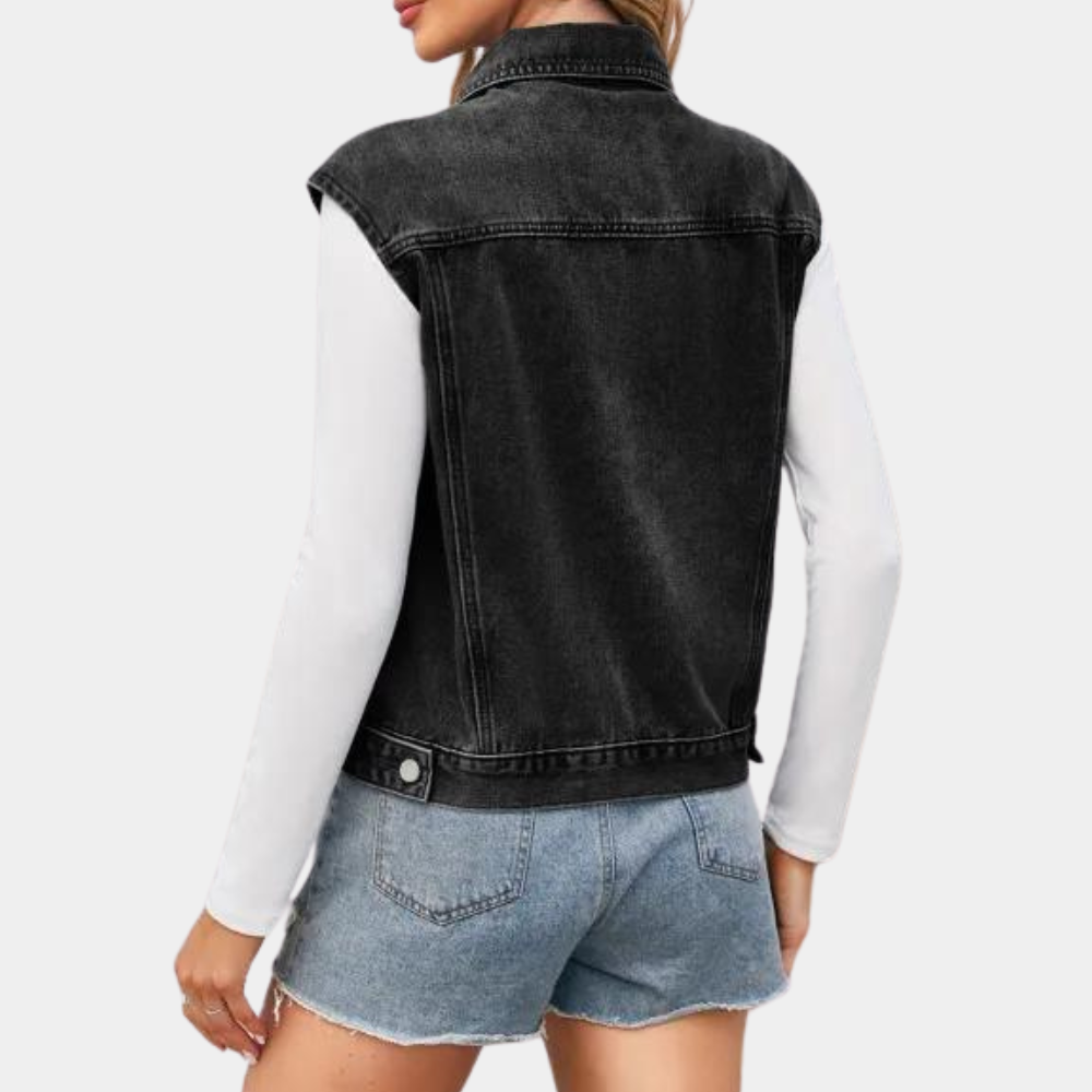 Kvinders Klassiske Denim Vest