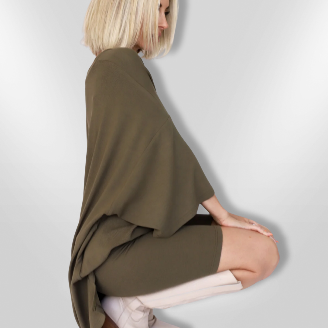 Kvinders Komfortabelt Sæt Oversized T-Shirt og Shorts