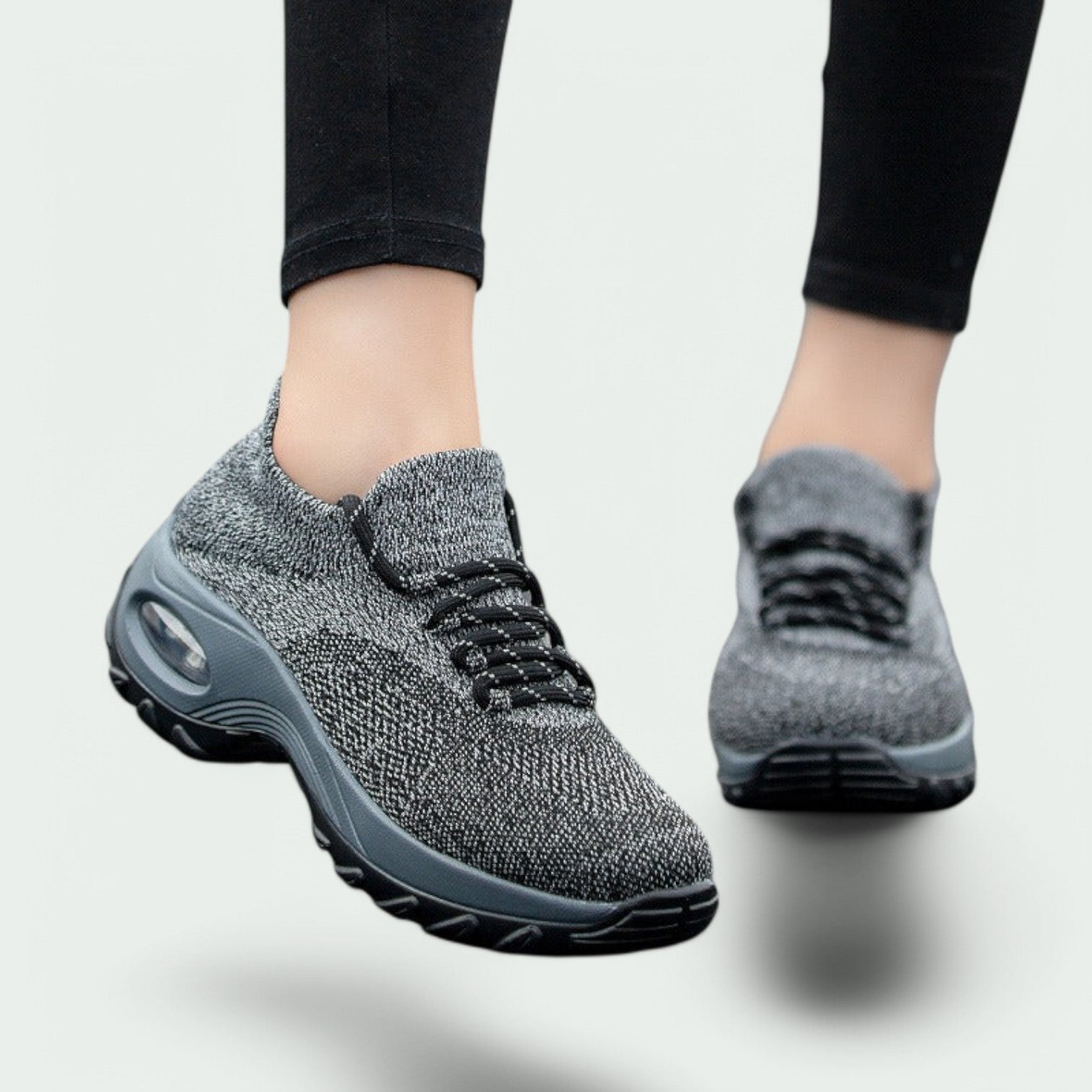 Kvinders Komfortable Sko med Velcro Lukning og Antiskrid Såler