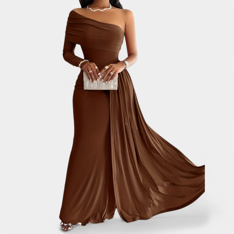 Kvinders Lang Kjole Strapless Polyester