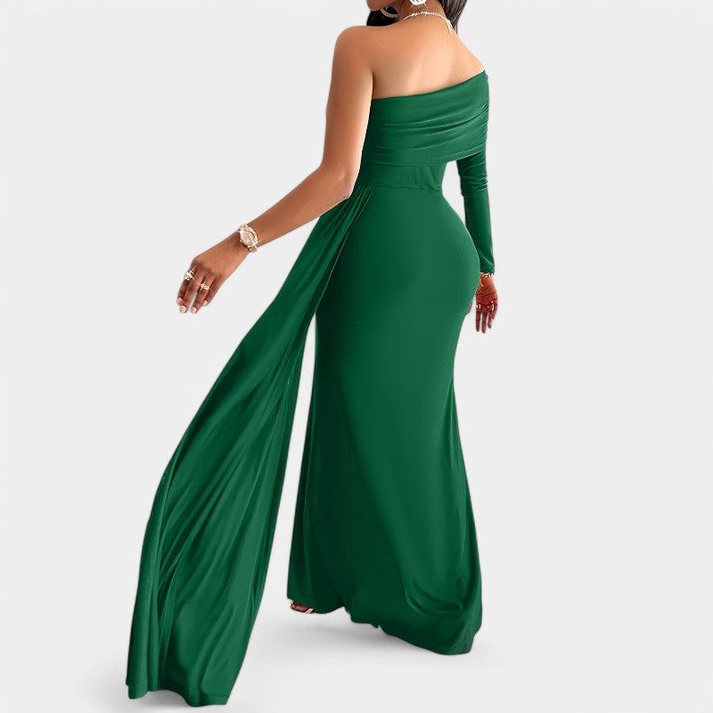 Kvinders Lang Kjole Strapless Polyester