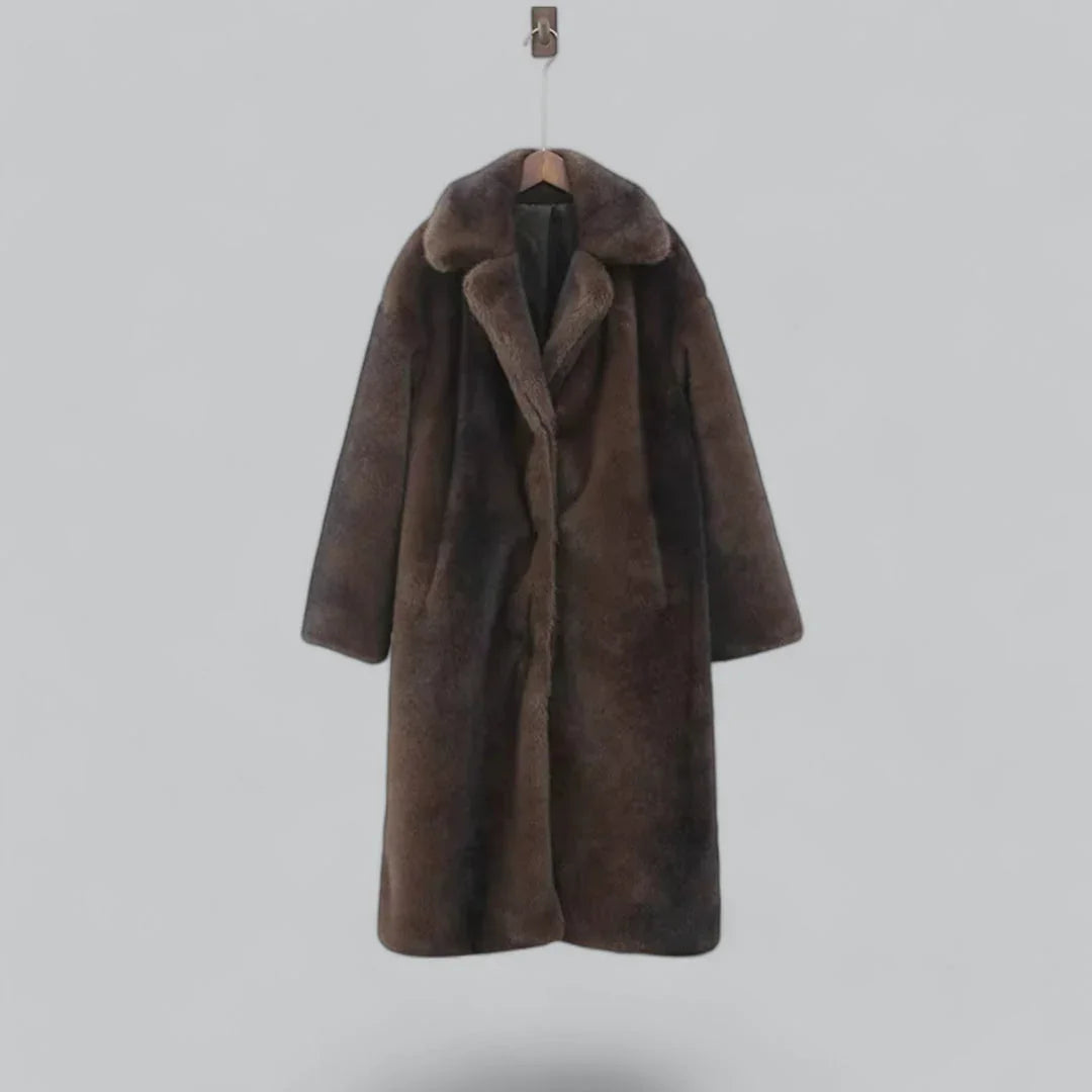 Kvinders Lange Trenchcoat i Stilfuldt Design
