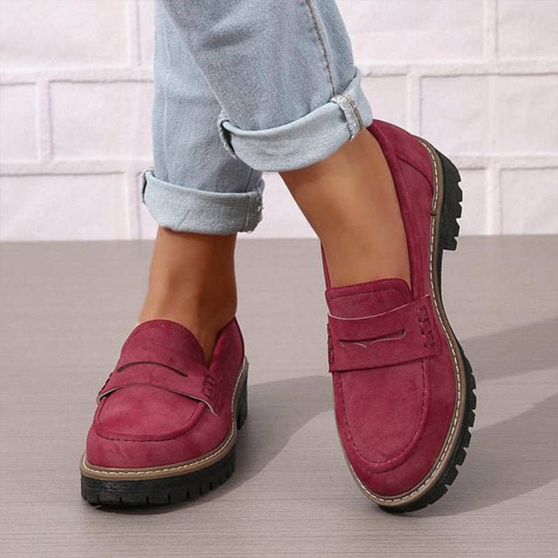 Kvinders Loafers Suede Casual Chic