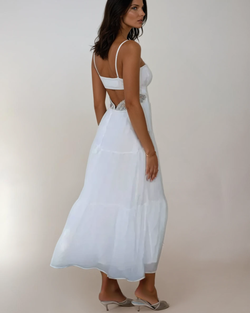 Kvinders Maxi Kjole Boho Chic Udsnit