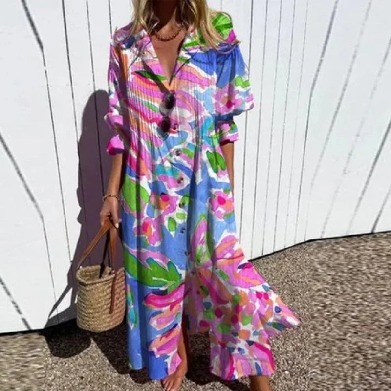 Kvinders Maxi Kjole Boho Stil