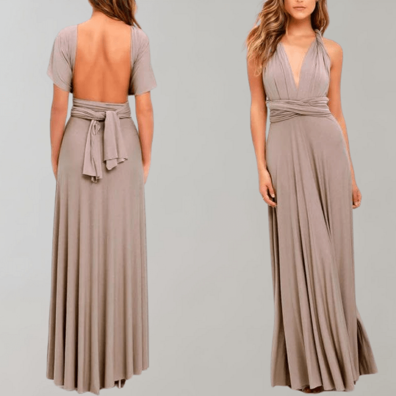 Kvinders Maxi Kjole Draperet Polyester