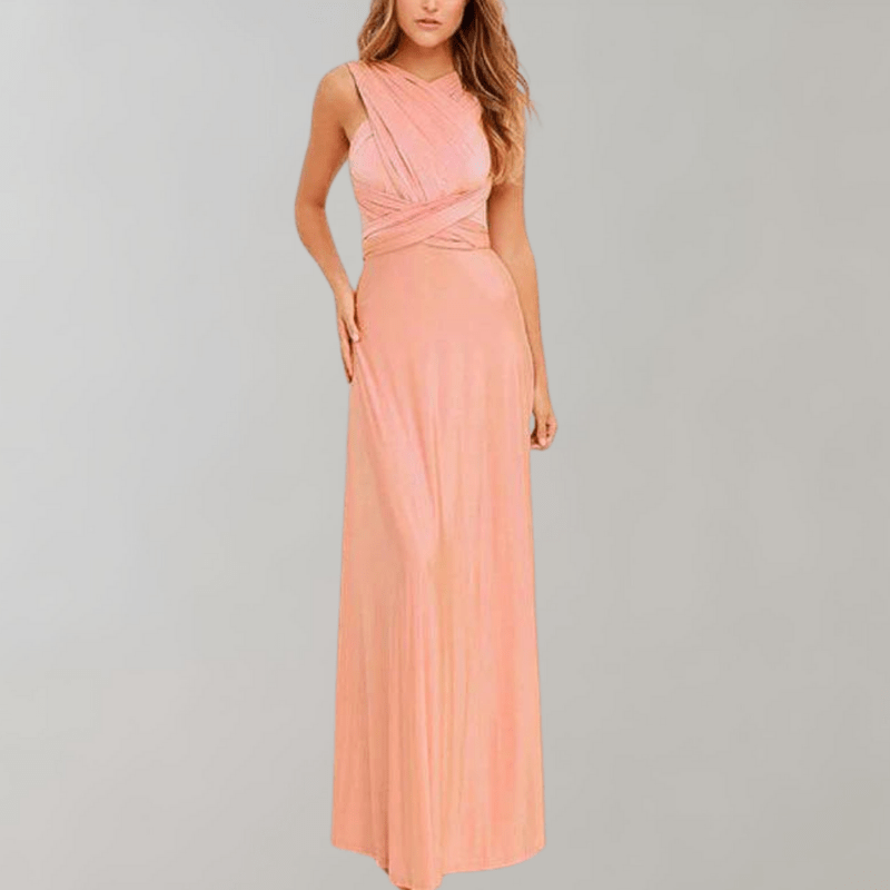 Kvinders Maxi Kjole Draperet Polyester